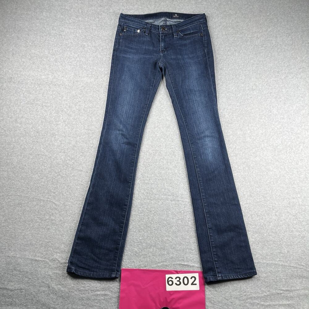 Adriano Goldschmied AG Jeans Womens 24 R Dark Wash Distressed Stretch Casual